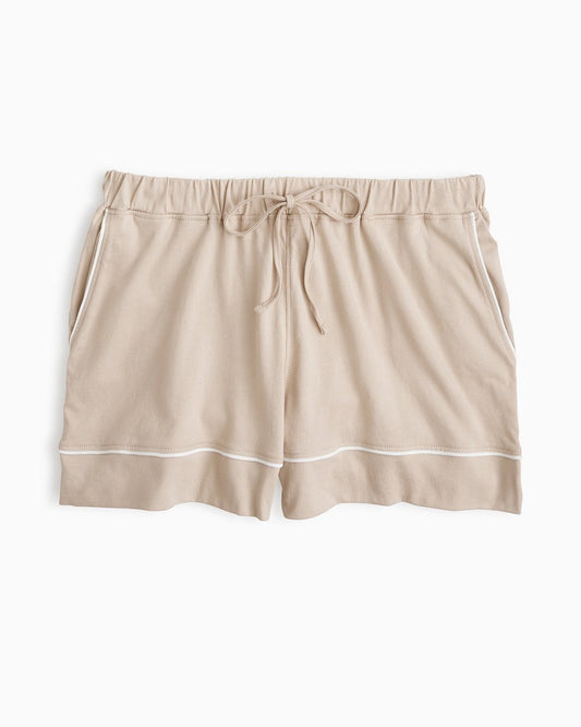 YesAnd Organic Sleep Shorts Sleep Shorts in color Chateau Gray and shape shorts
