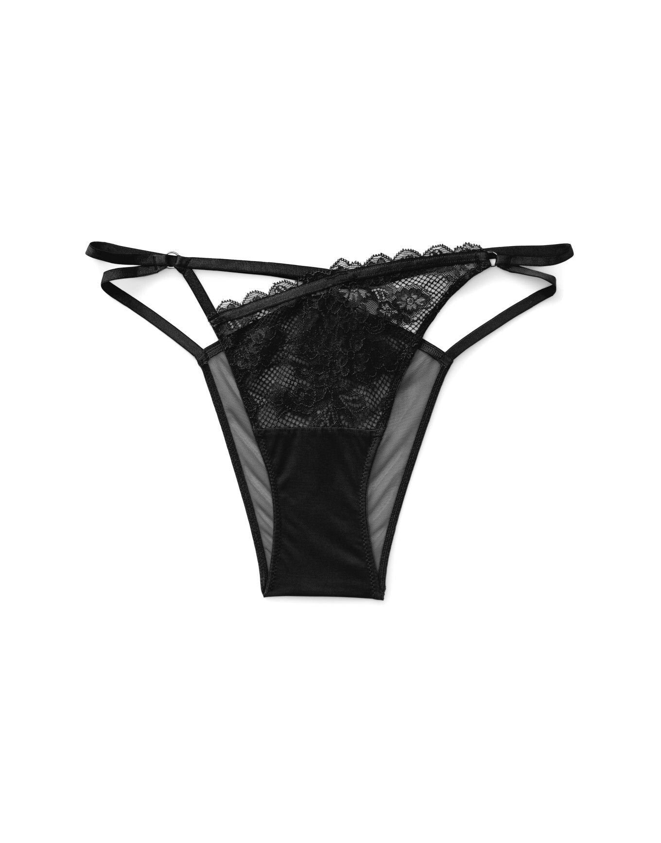 Adore Me Vianna Brazilian Cheeky in color Jet Black and shape cheeky