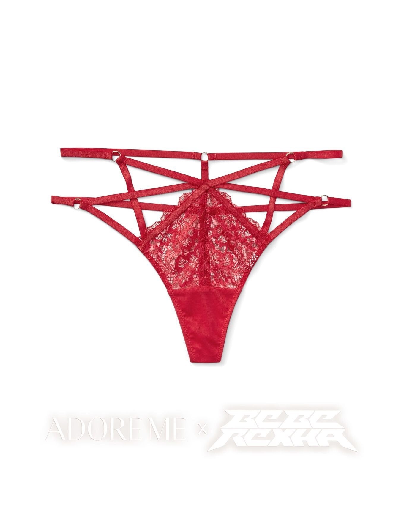 Adore Me Vianna G-String in color Poinsettia and shape g-string