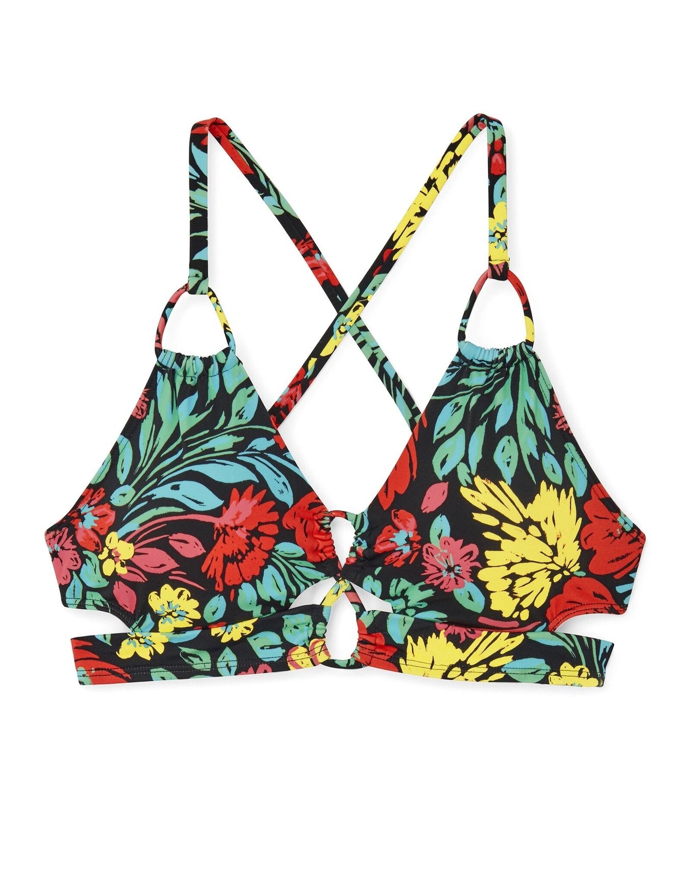 Adore Me Tatiana Bikini Top in color Paradise Bouquet C01 and shape two piece
