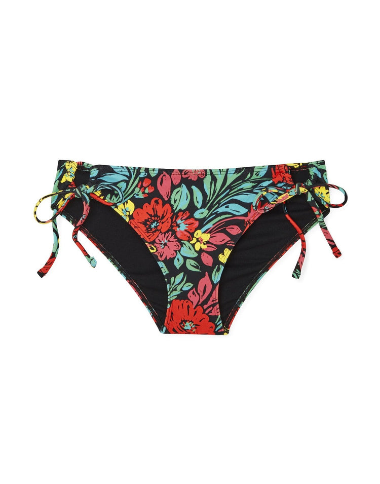 Adore Me Tatiana Side-Tie Bikini Bottom in color Paradise Bouquet C01 and shape bikini